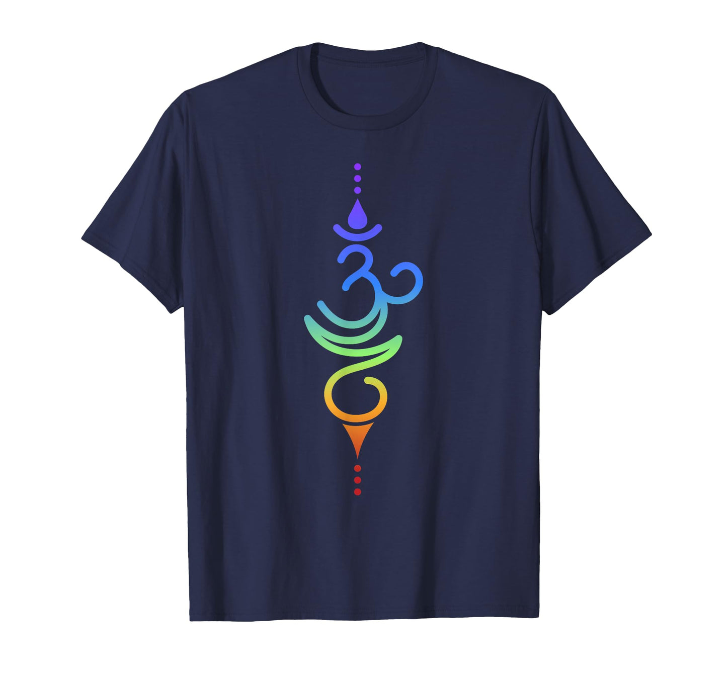 Colorful Om Symbol Spiritual Energy Design T-Shirt