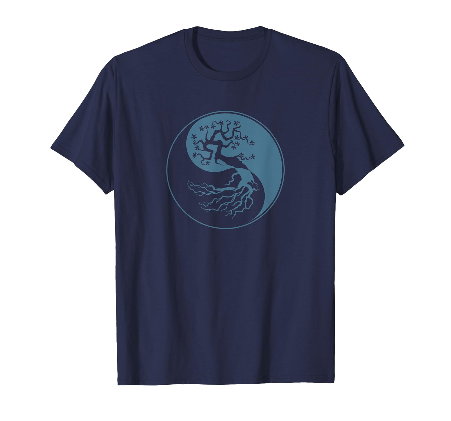 Tree Of Life Yin Yang Symbol Funny Bonsai Zen Gift Men Women T-Shirt