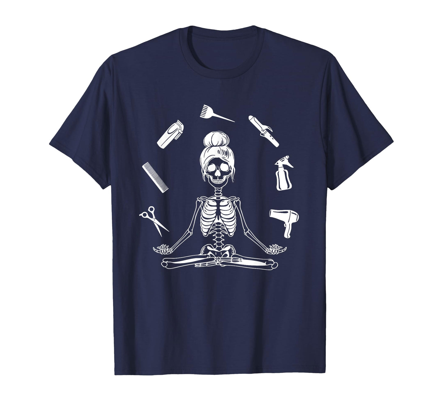 Hair Stylist Skeleton Hairdresser Hairstylist T-Shirt