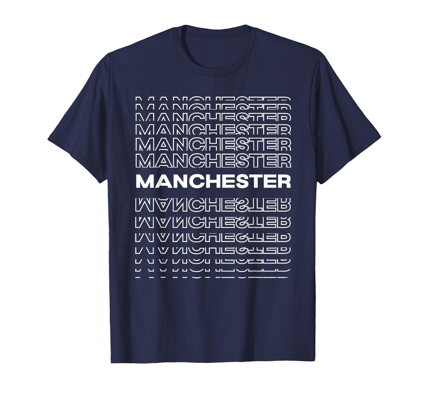 Minimalist City - United Kingdom Modern Manchester T-Shirt