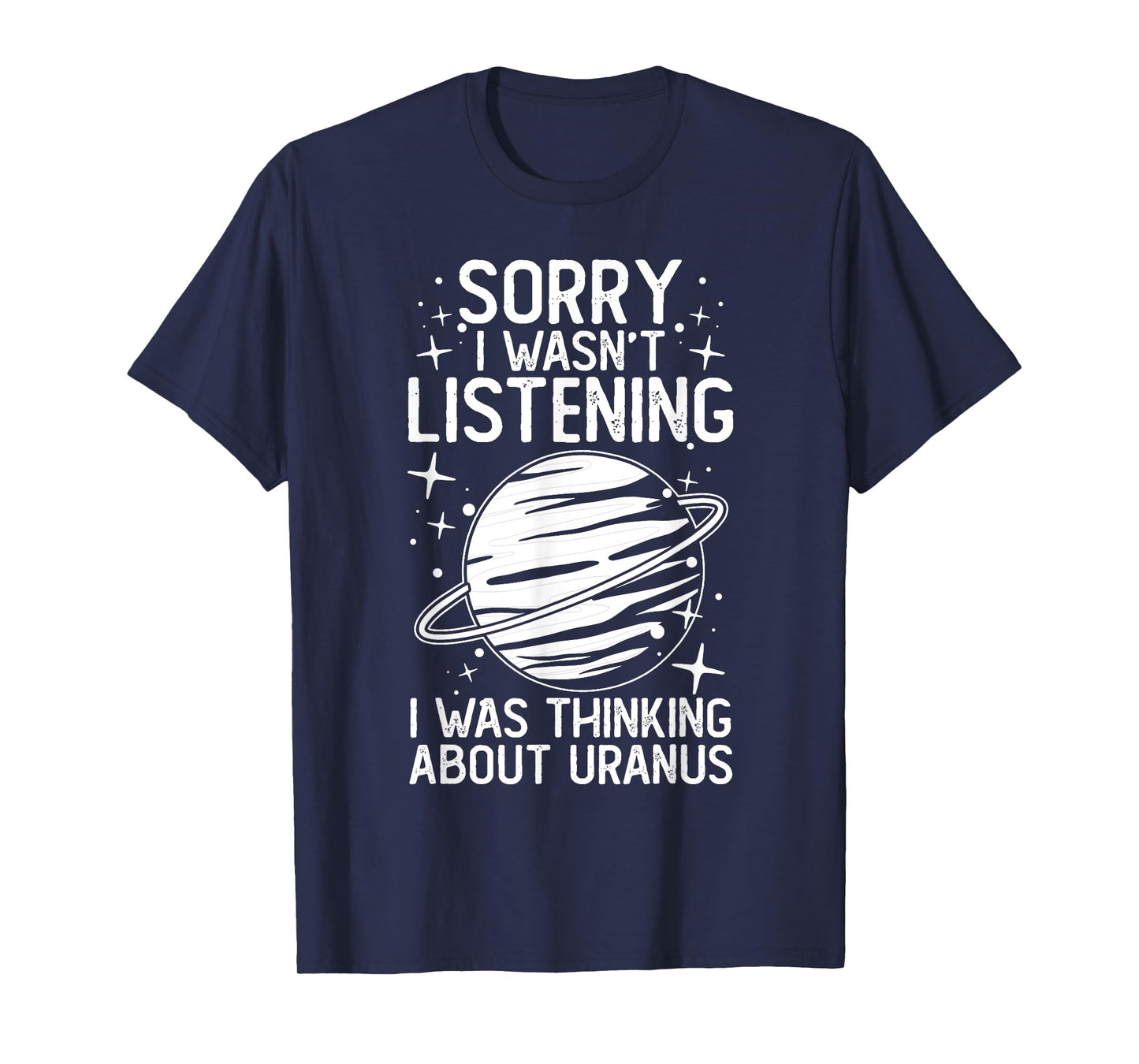 Uranus Planet Ring Solar System Gas Atmosphere Space T-Shirt