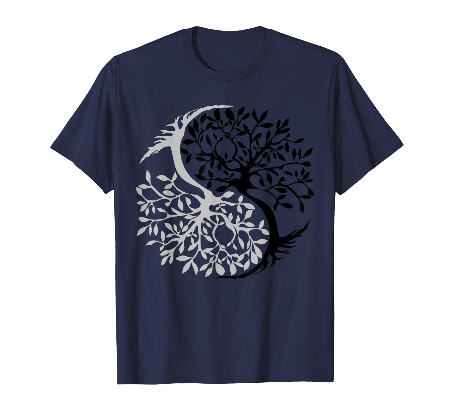 Tree Of Life Yin Yang Symbol Funny Bonsai Zen Gift Men Women T-Shirt