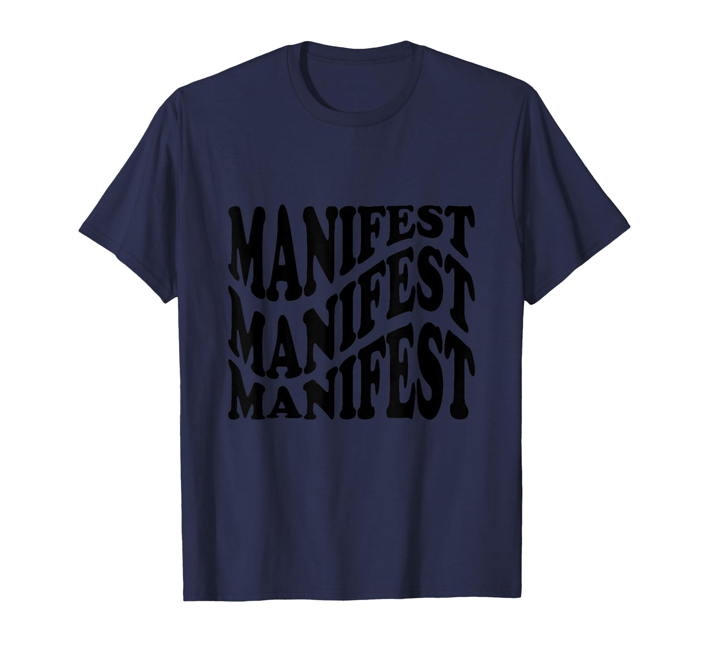 Retro Groovy Manifest Attract Success Mindfulness Meditation T-Shirt