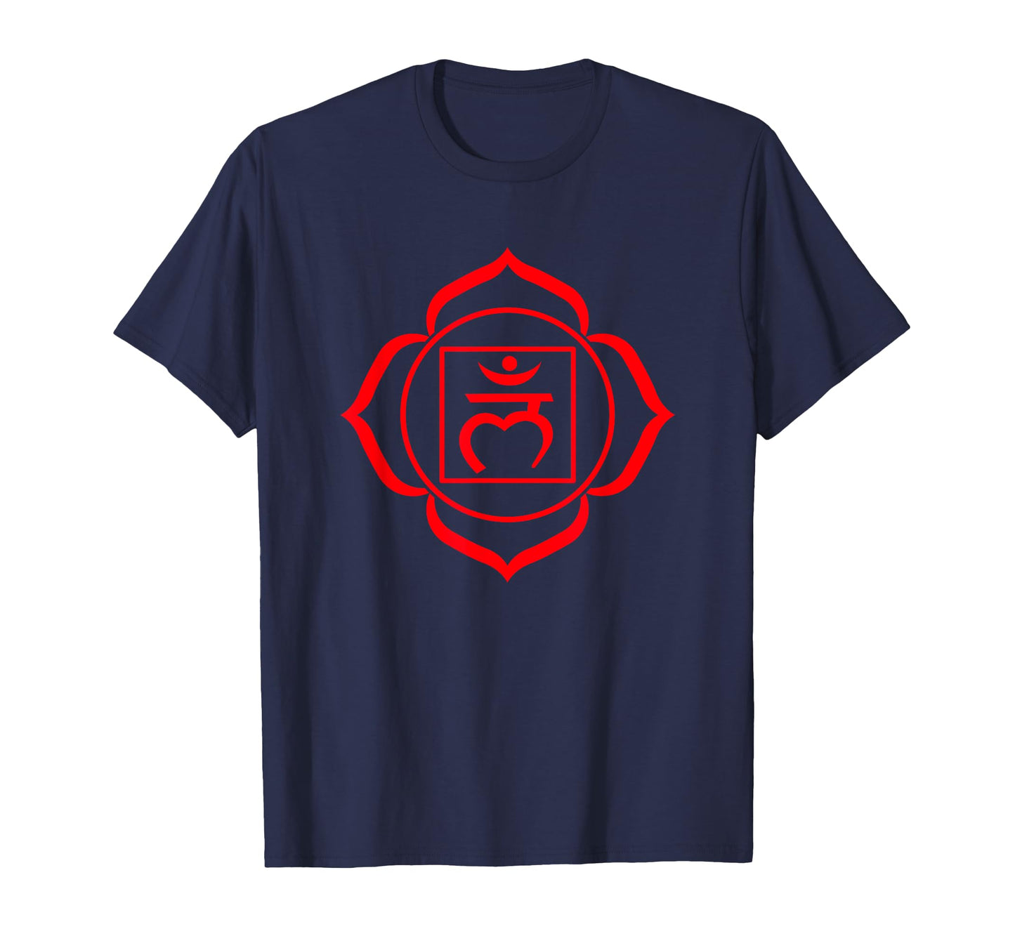 Root Chakra Symbol Red Muladhara Yogi Yoga T-Shirt