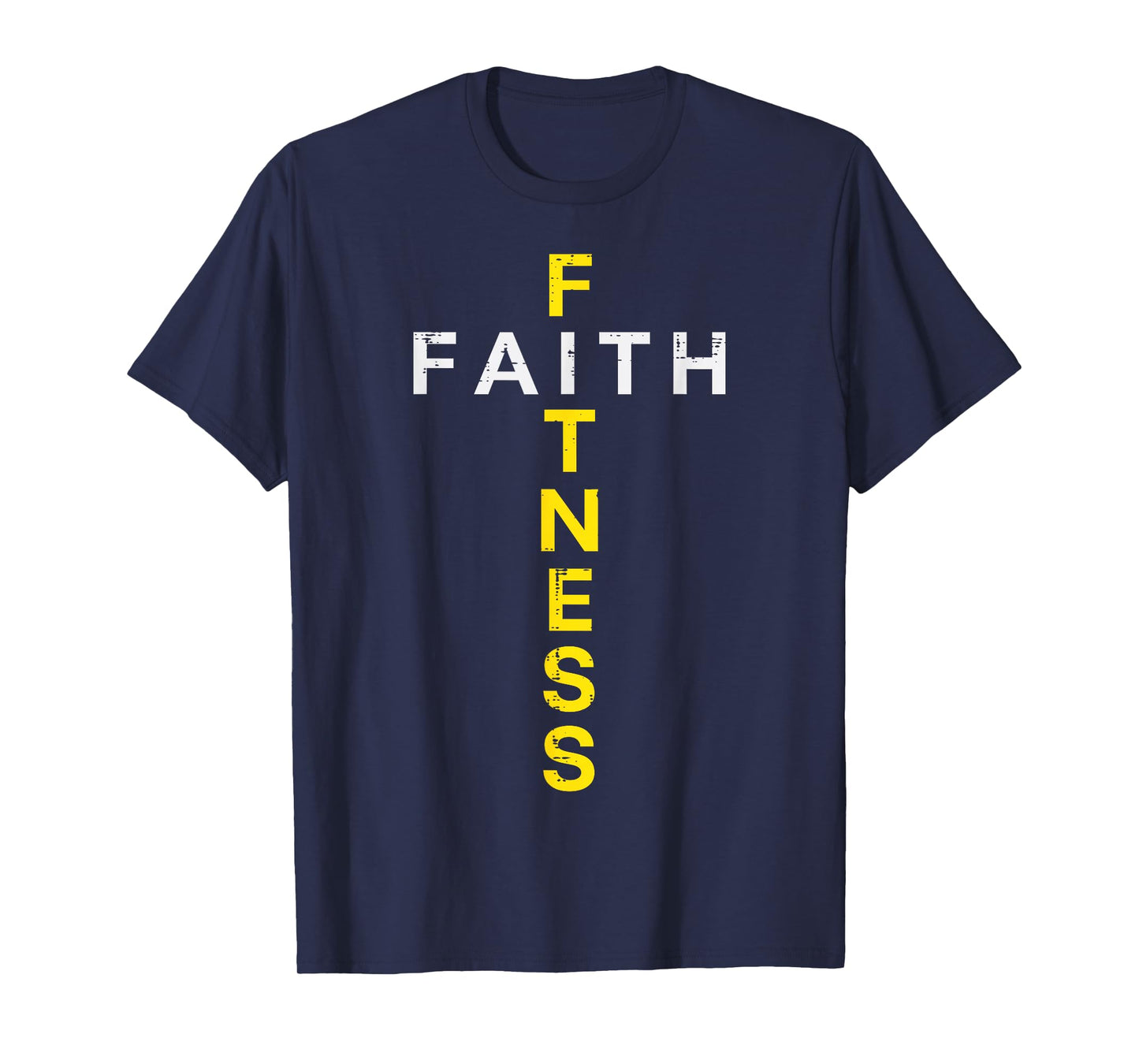 Gym Faith Fitness Cross Christian Workout Exercise Women Men T-Shirt