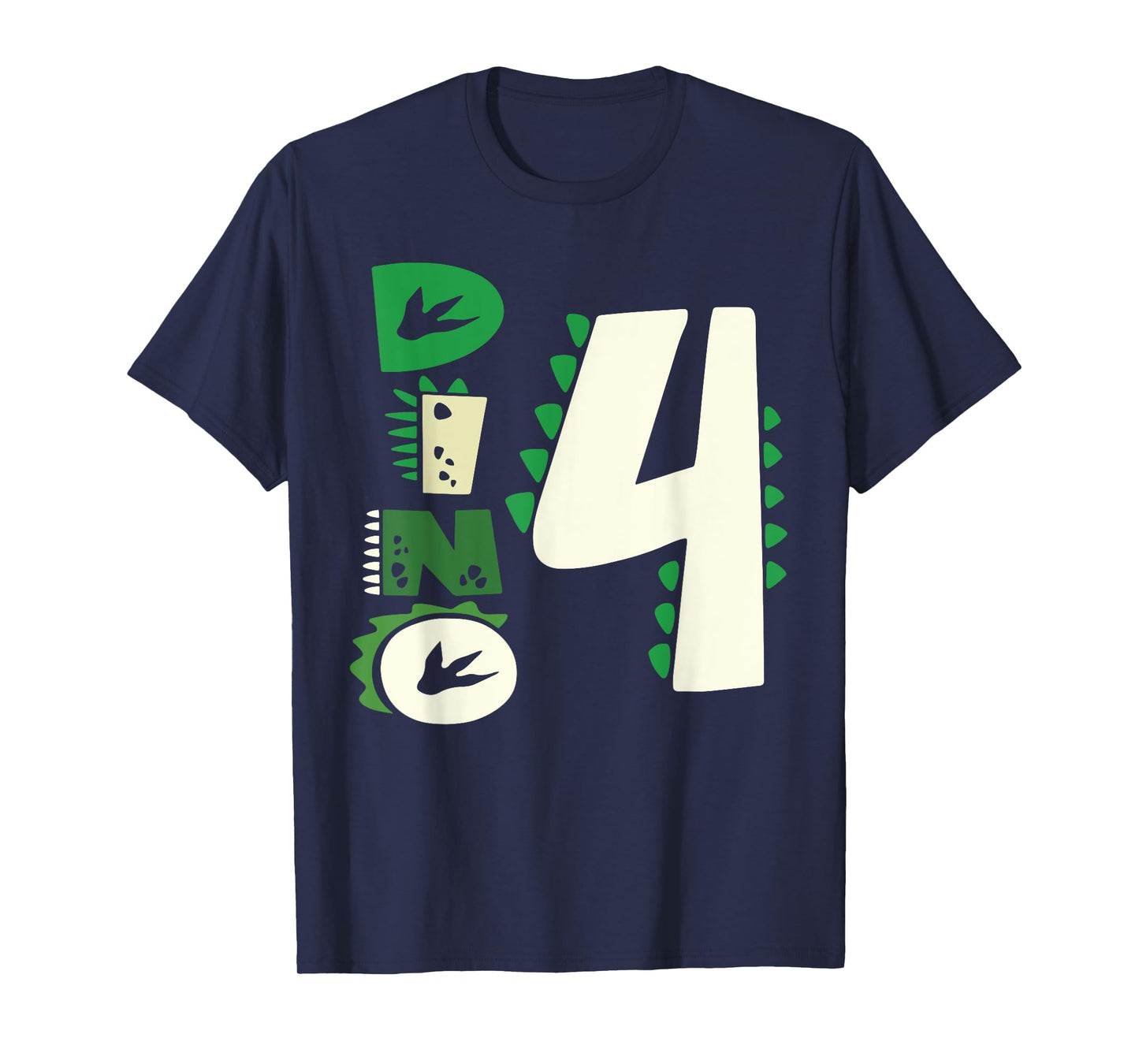 Dino Four Birthday Saurus Dinosaur Birthday Mom Dad Kids T-Shirt