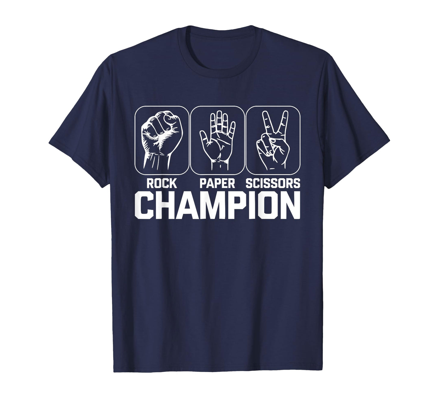 Rock Paper Scissors Champion Shirt Adult Men Women Costume T-Shirt