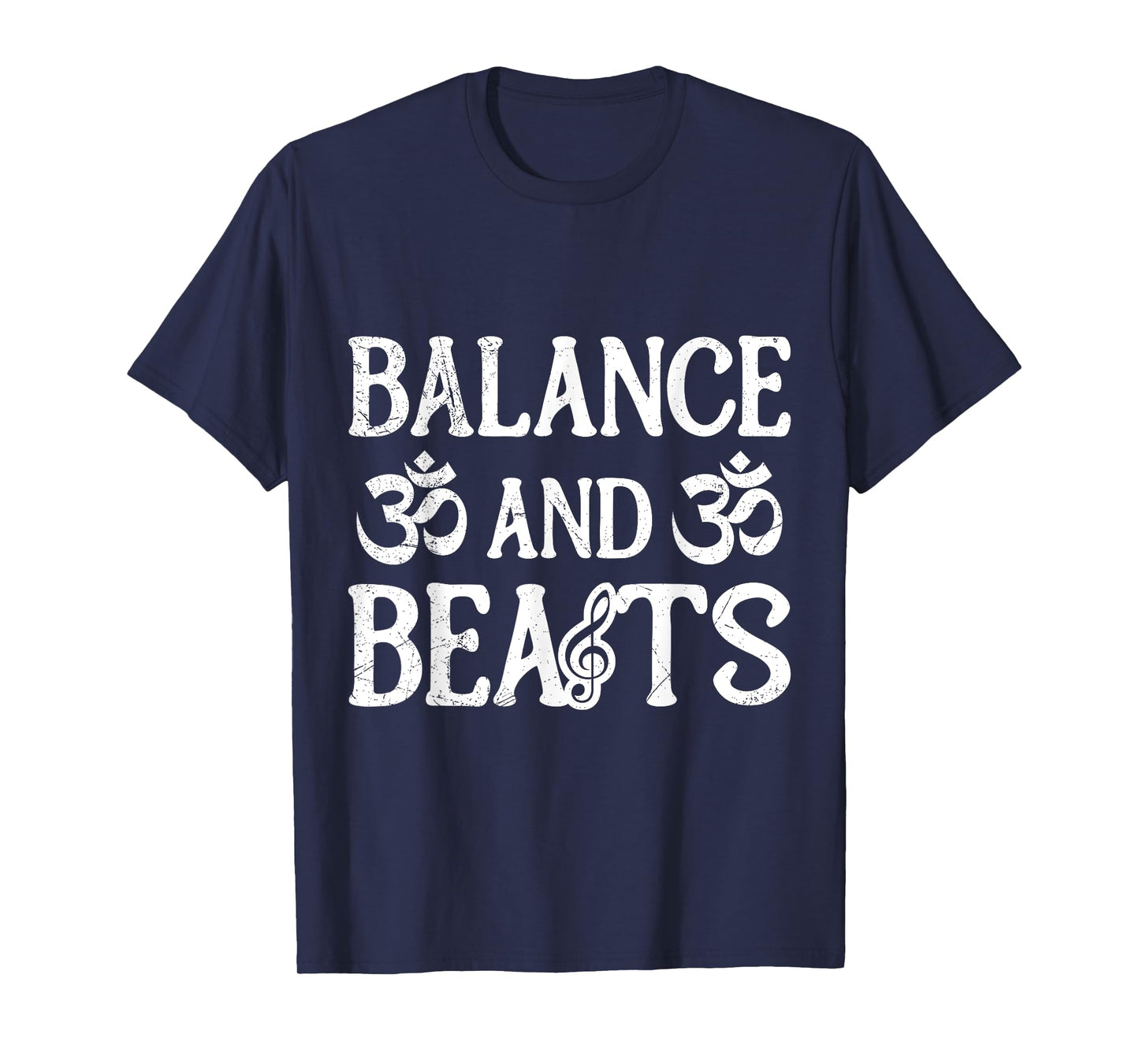 Yoga Outfit BALANCE AND BEATS Funny Music Yoga T-Shirt