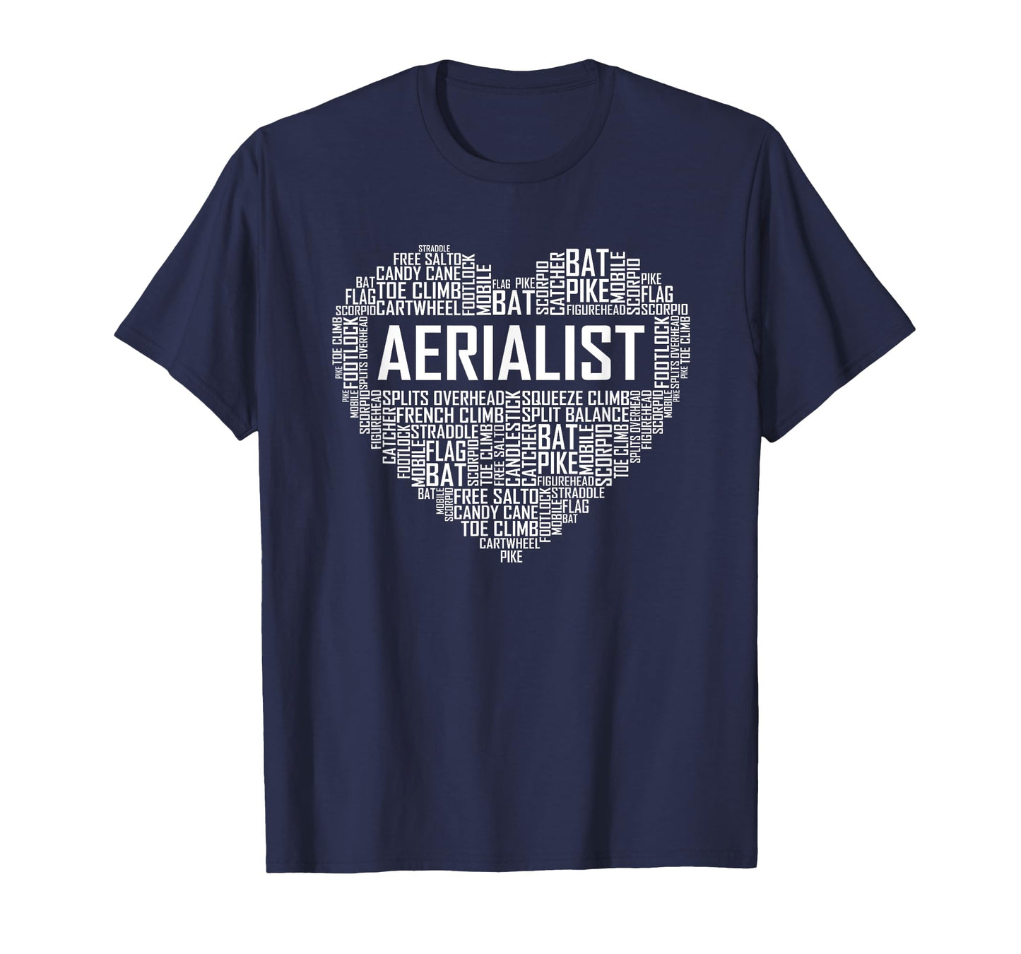 Aerialist Gifts Heart Aerial Yoga Lover Gift Yogi T-Shirt