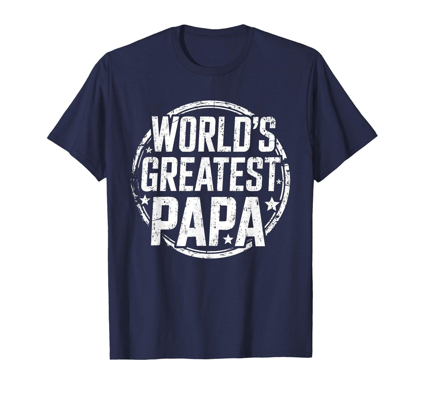 World's Greatest Papa Shirt Best Grandpa Men Fathers Day T-Shirt