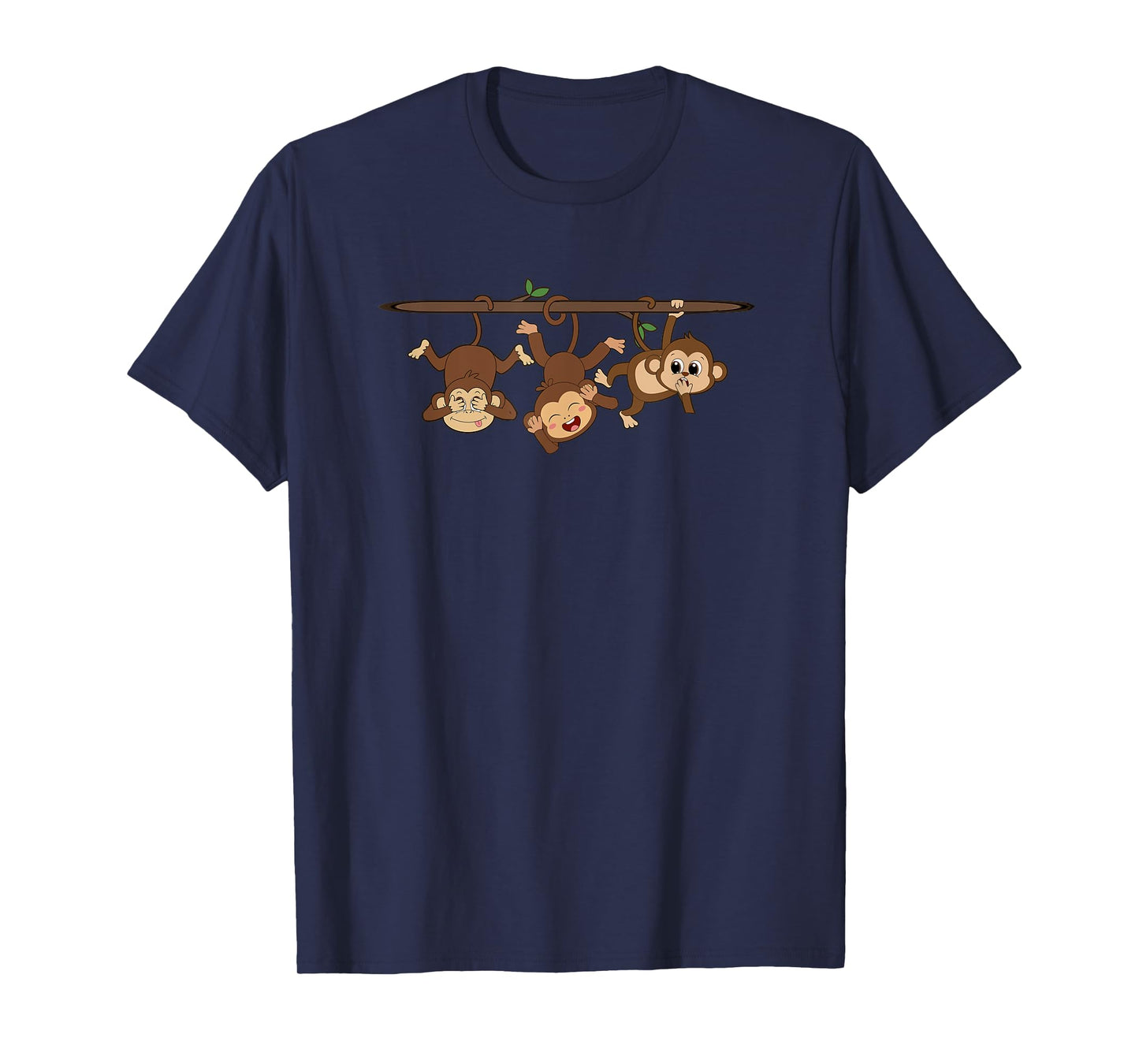 See no evil, Hear No Evil Speak No evil Three Wise Monkeys T-Shirt
