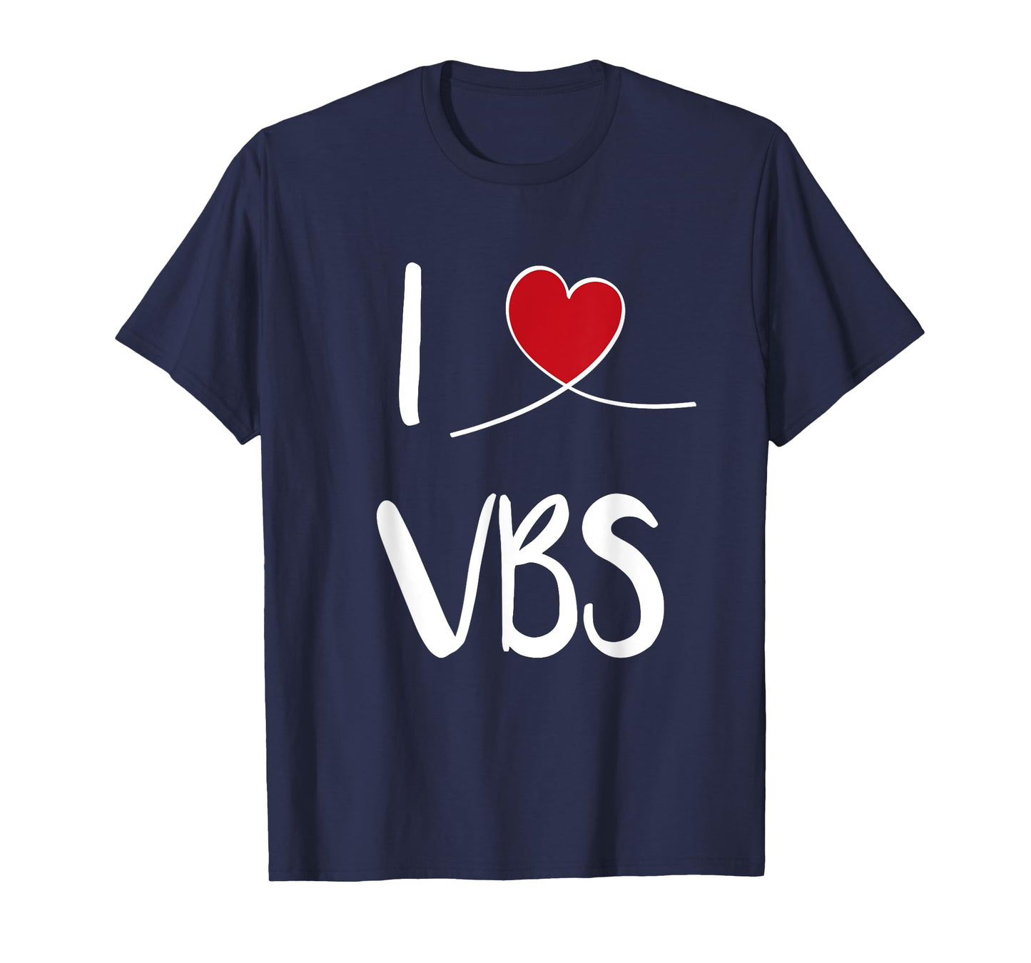 I Love VBS Vacation Bible School 2024 Cute Christian Heart T-Shirt