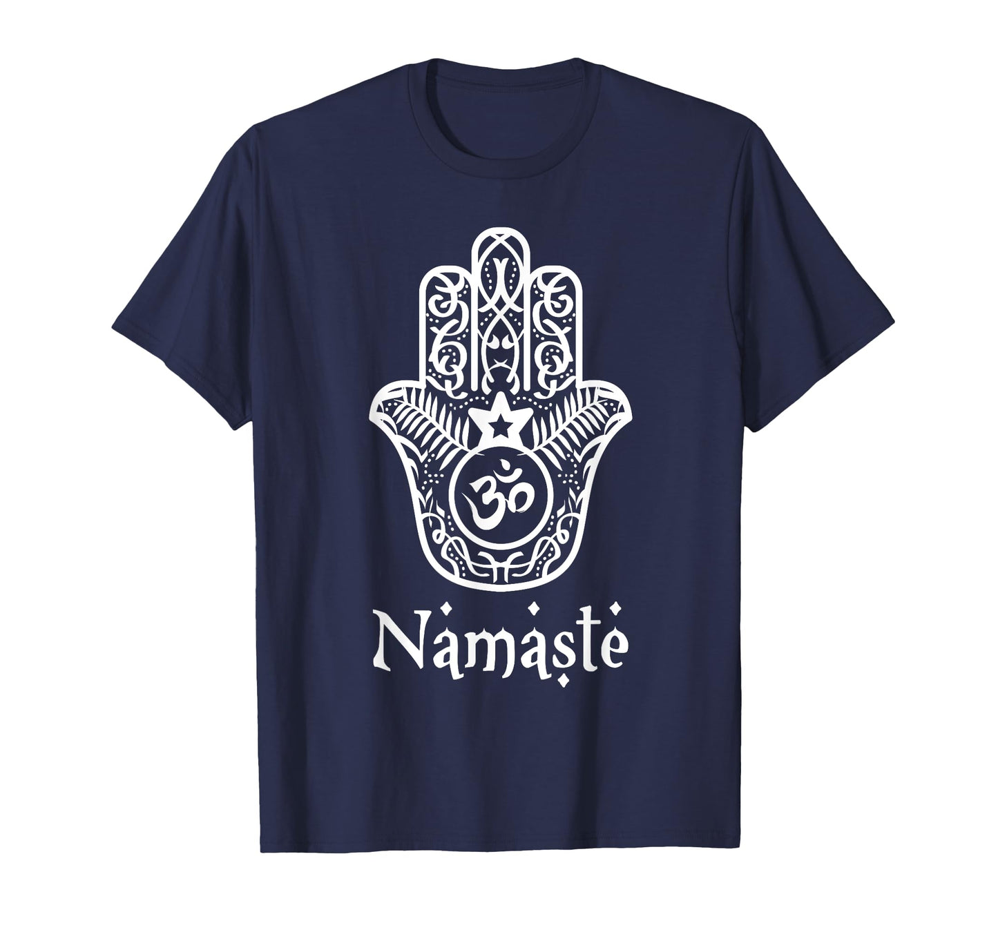 Namaste Hand Hamsa yoga hinduism vedas OHM t shirt T-Shirt