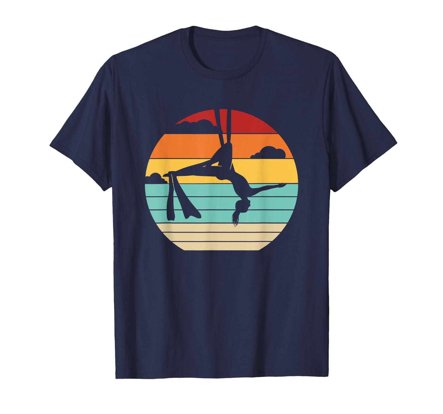 Retro Aerial Yoga Aerialist Gymnastics Dancer Aerial Silks T-Shirt