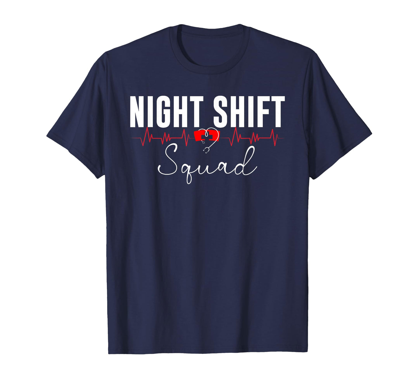 Night Shift Squad Team Night Shift Nursing Funny Nurse T-Shirt