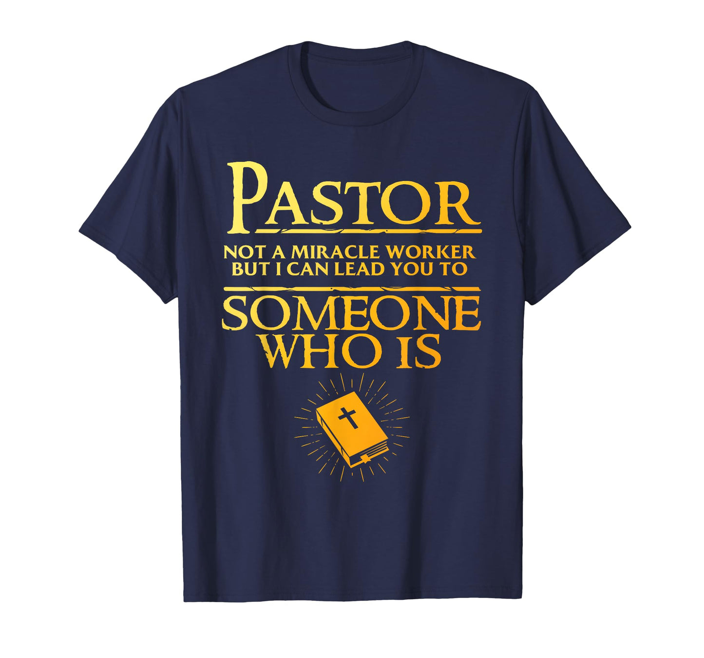 Pastor Appreciation Art For Men Women Minister Clergy Bible T-Shirt