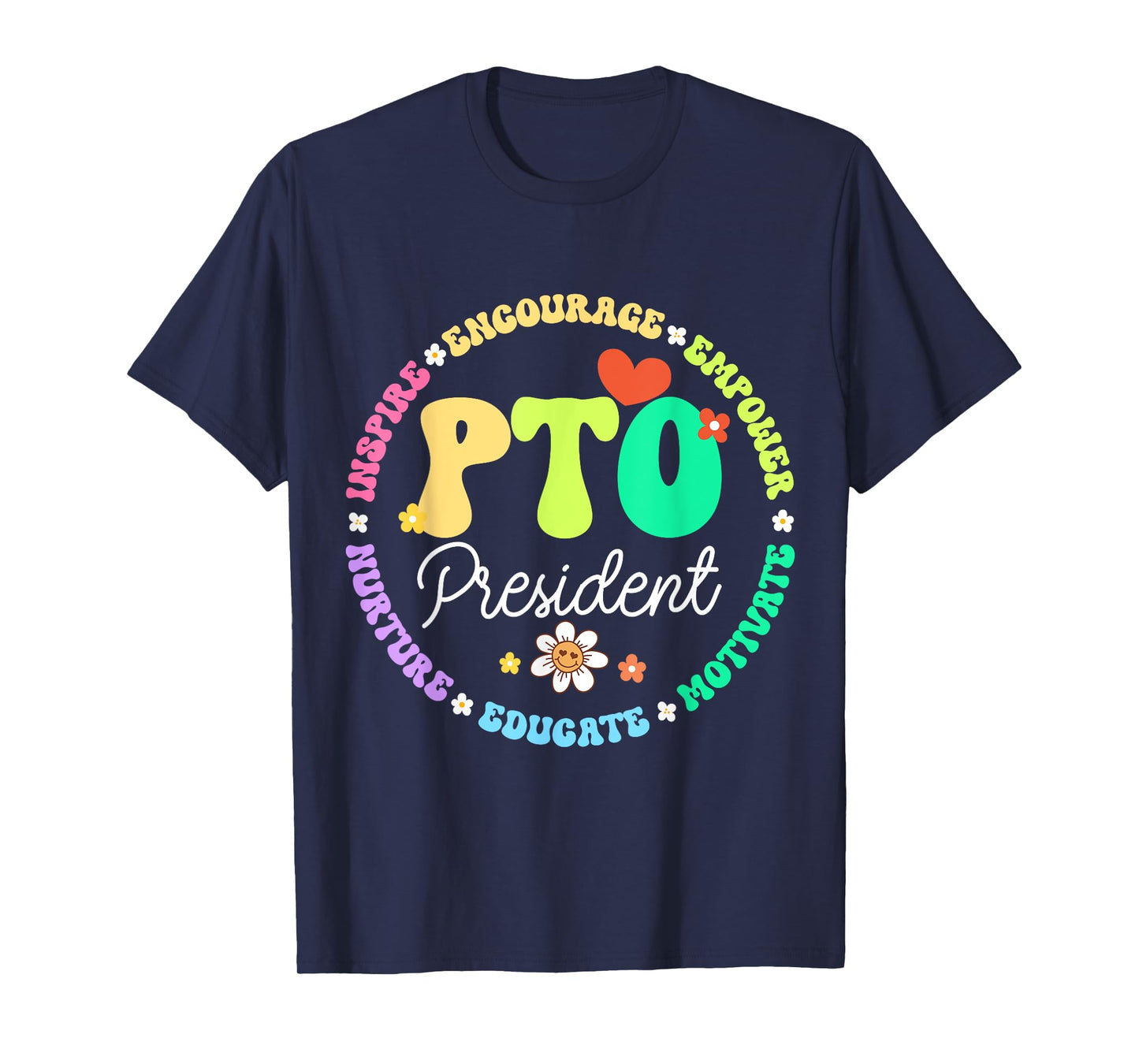 PTO President Back to School Matching Group Parent Teacher T-Shirt