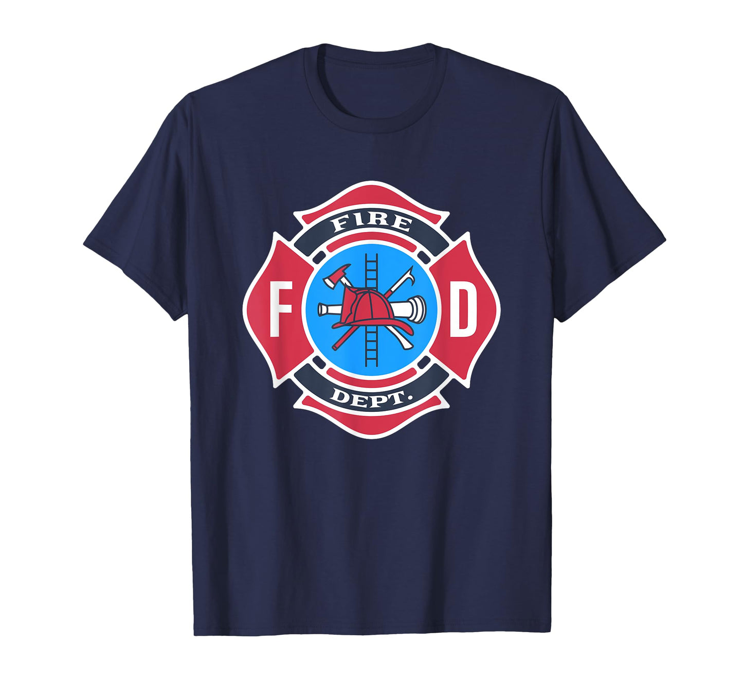 Fire Department Logo Fireman Firefighter Uniform Costume T-Shirt