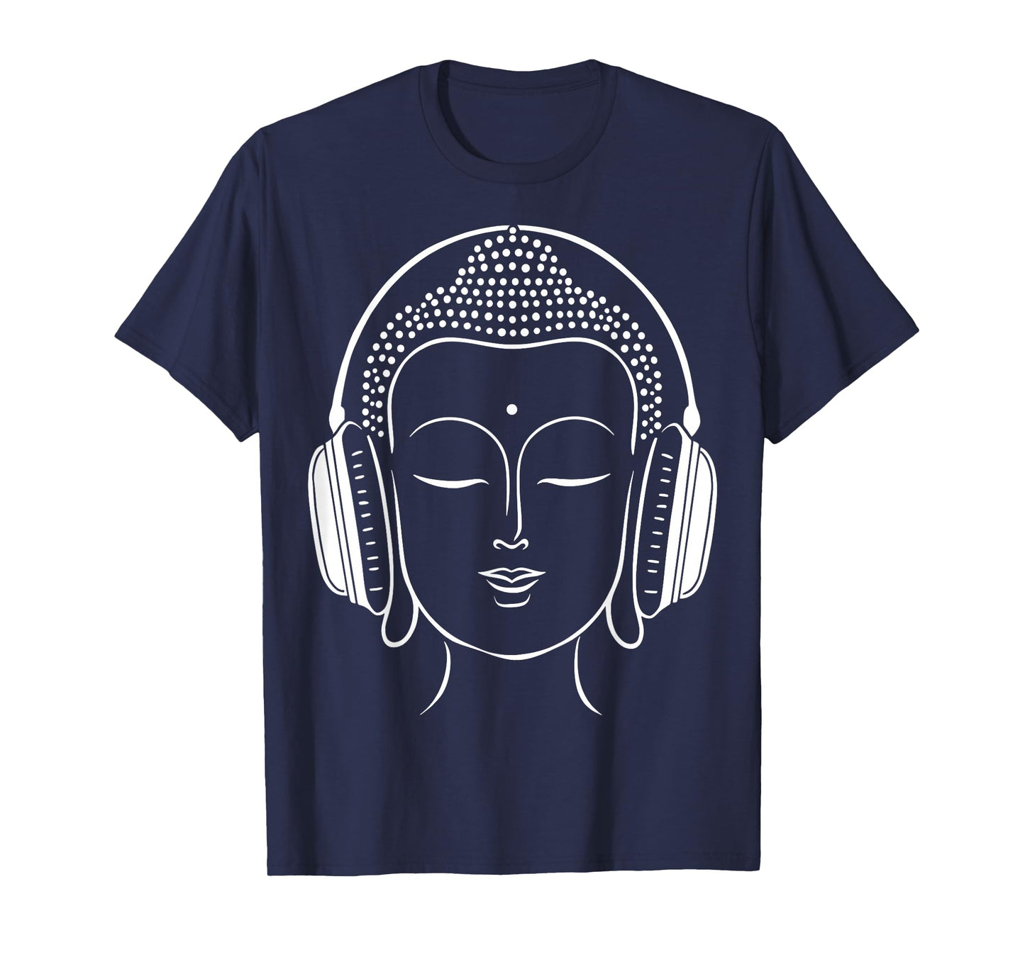 Buddha Headphones Zen Music Meditation T-Shirt