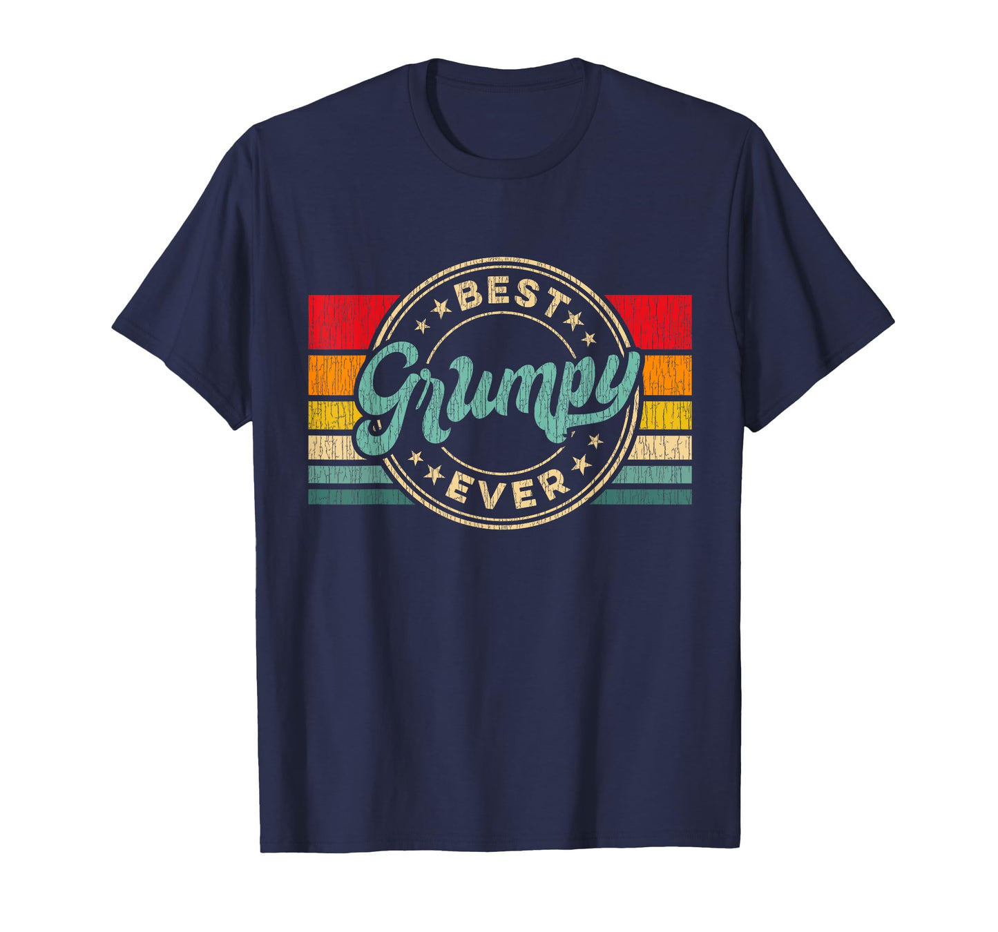 Best Grumpy Ever Vintage Retro Father's Day Gift T-Shirt