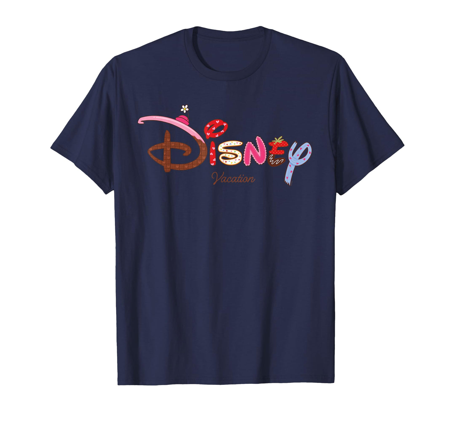 Disney Logo Minnie Sweet Treat Hearts Trip Matching Vacation T-Shirt