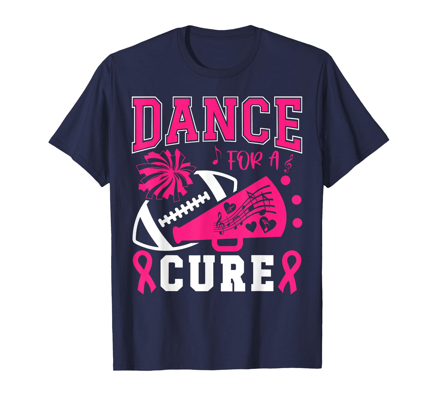 Dance For A Cure Breast Cancer Pink Ribbon Dance Team T-Shirt