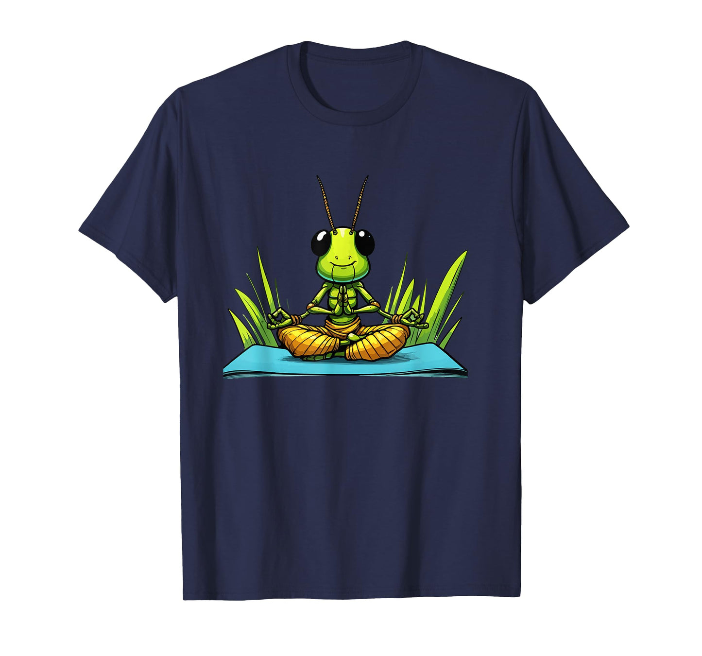 Meditation Grasshopper Yoga Pose Relaxing Animal T-Shirt