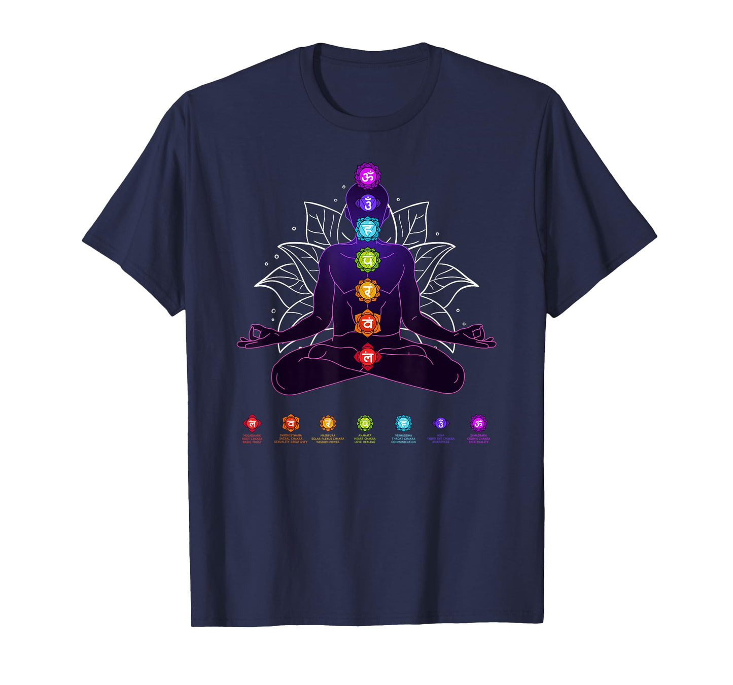 Yoga Chakra Spiritual Body System Meditation T-Shirt