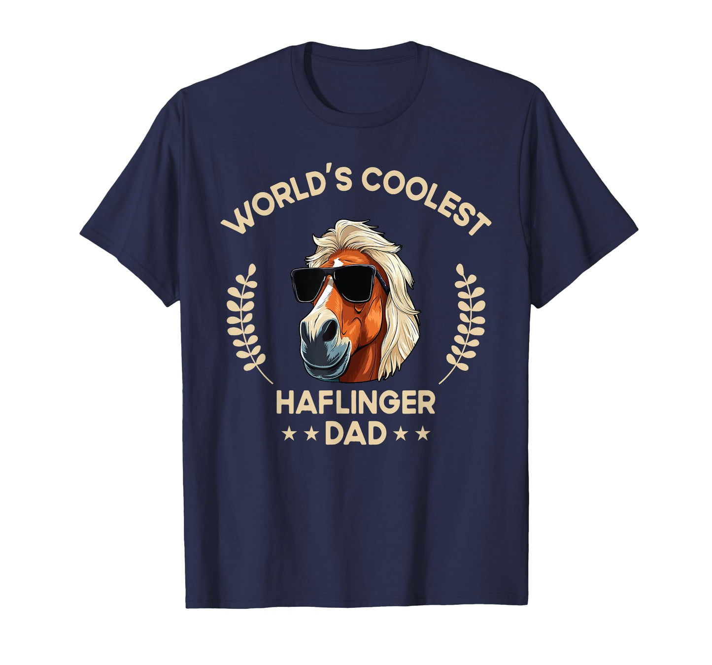 World's Coolest Horse Dad Papa - Farmer Haflinger Horse T-Shirt