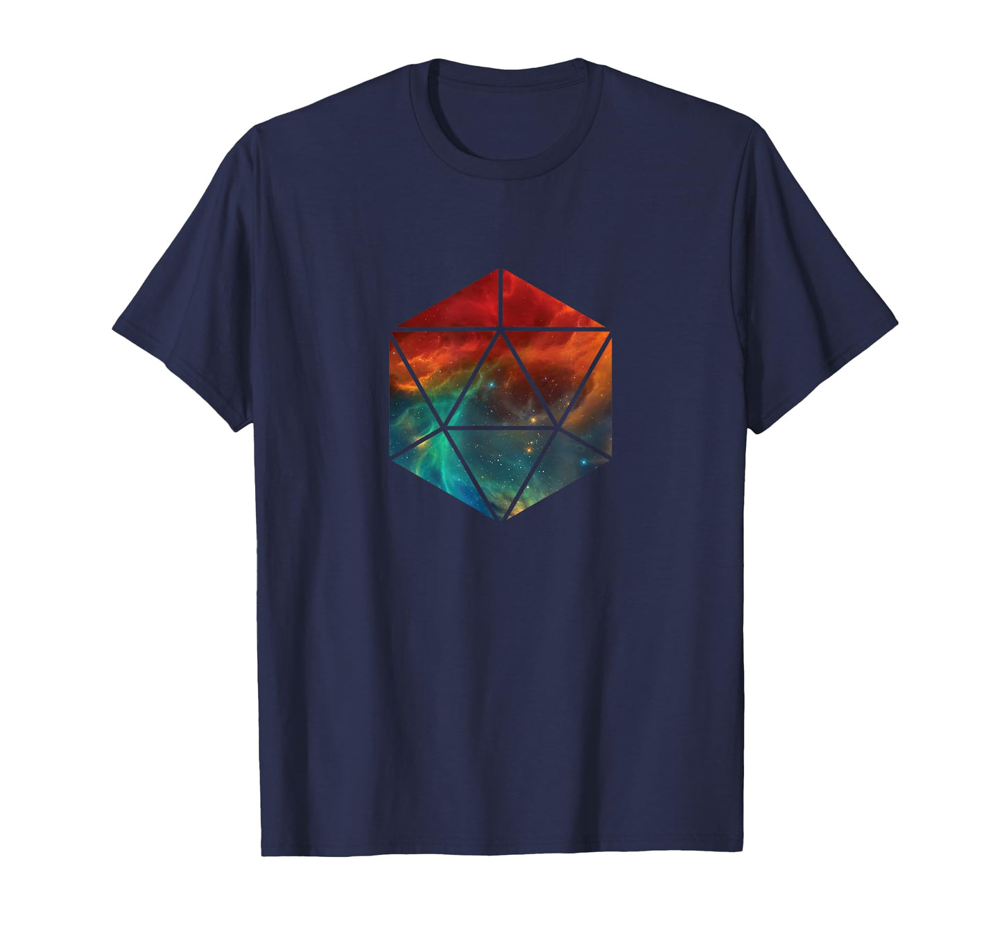 20 sided polygon icosahedron sacred geometry t shirt T-Shirt