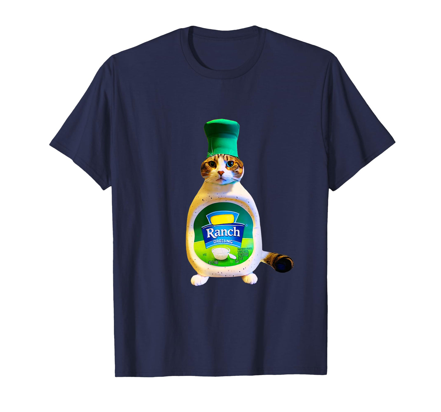 Ranch Dressing Cat Gift Funny Ranch Dressing Sauce Humor T-Shirt for Men Women Girls Kids