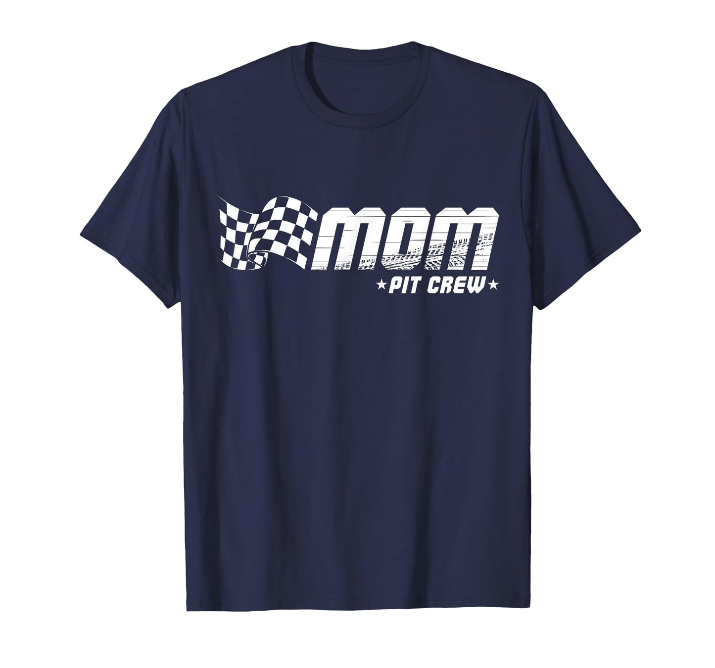 Mom Pit Crew Race Car Birthday Family Racing T-Shirt