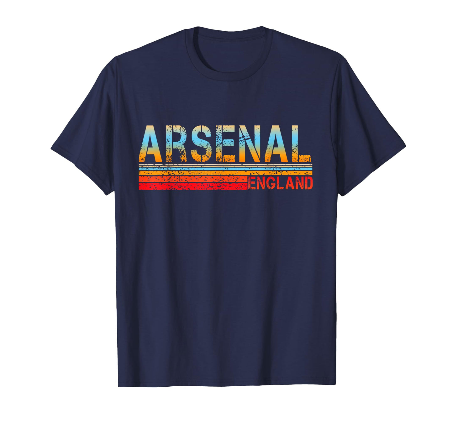 Love Heart Arsenal Tee Grunge Vintage Style Black Arsenal T-Shirt