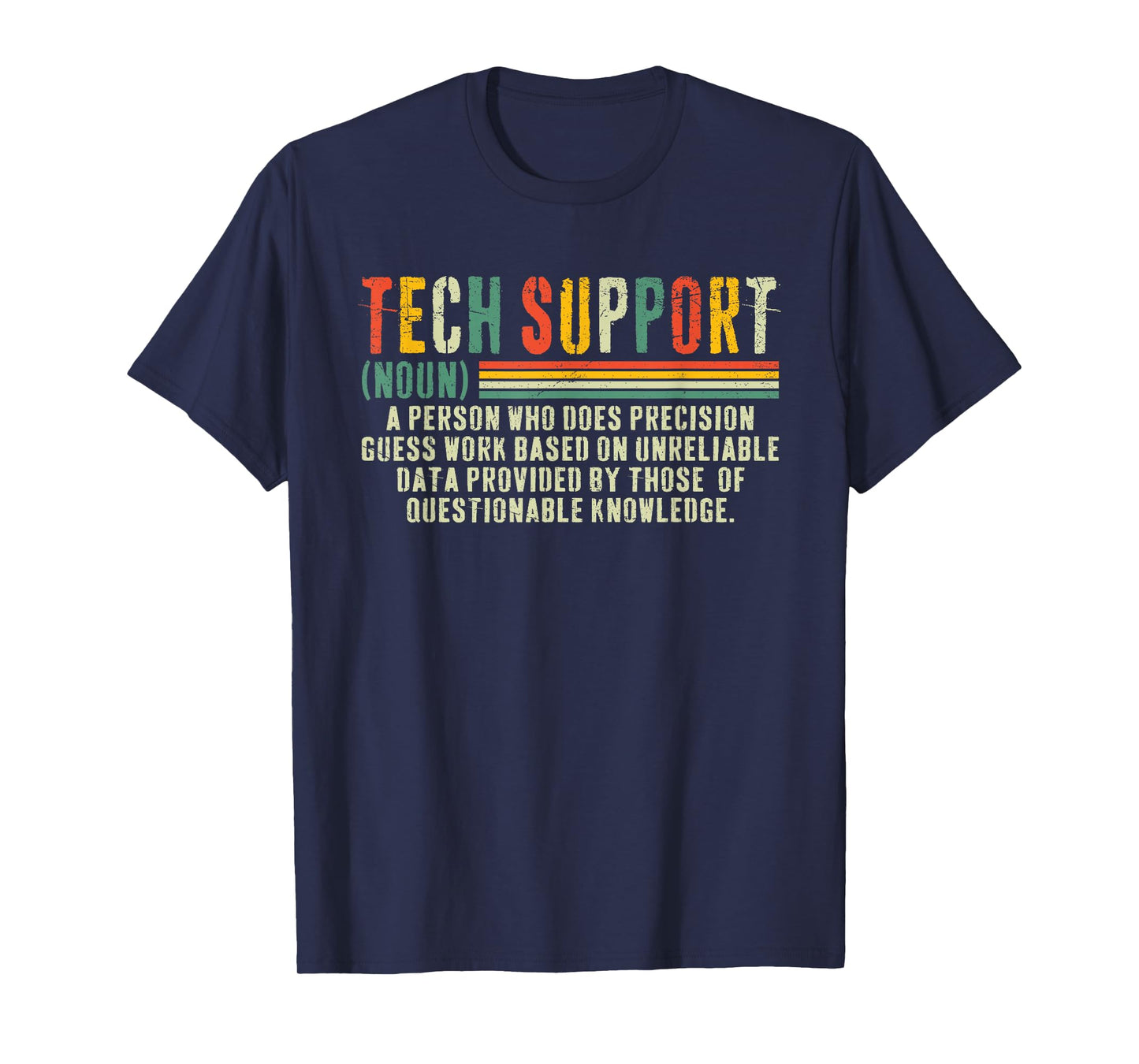 Funny Tech Support Cool Vintage Tech Support Definition T-Shirt