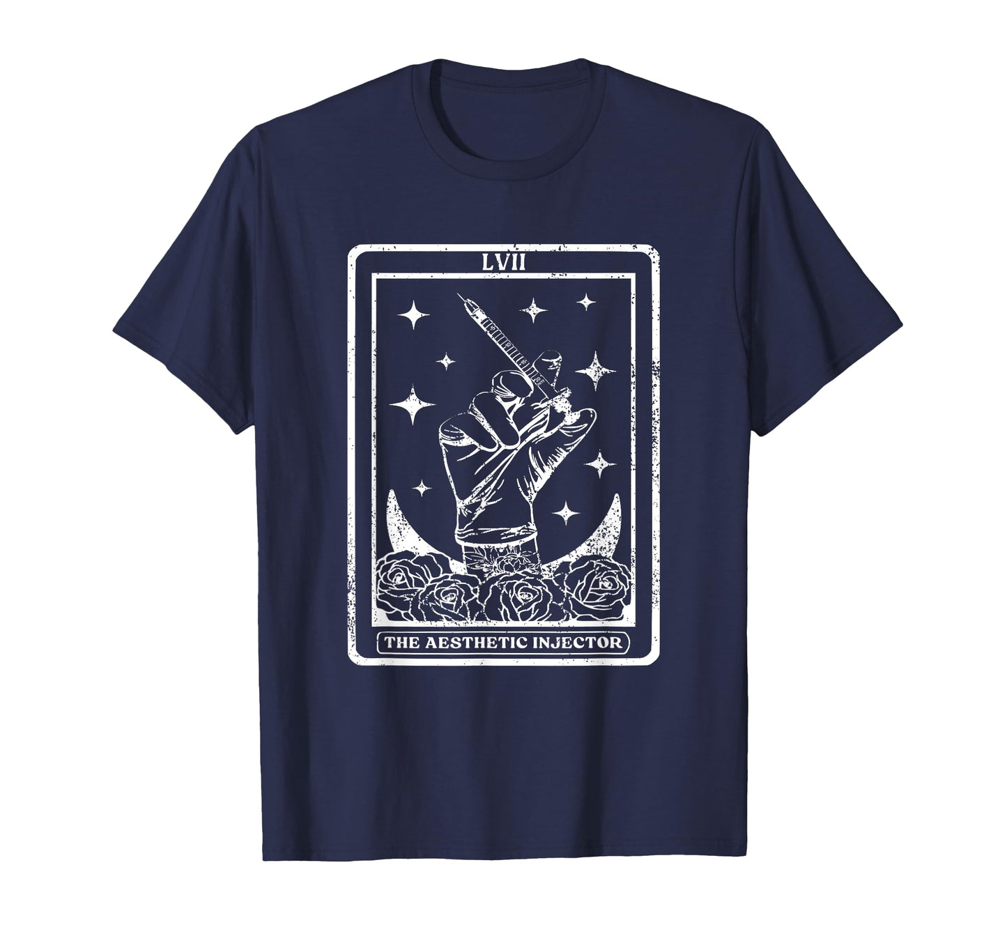 The Aesthetic Injector Tarot Card Aesthetic Nurse Injector T-Shirt, Small, Black