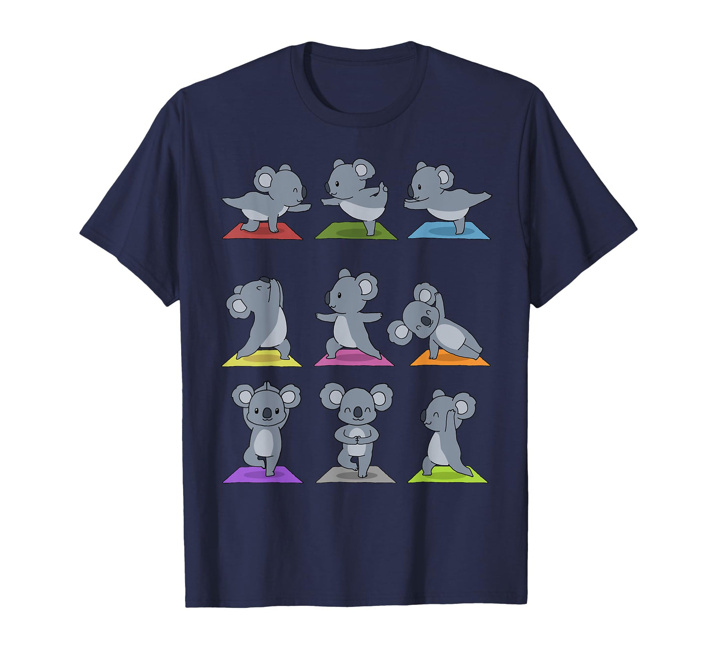 Koala Yoga T-Shirt Funny Koalas In Yoga Poses Sports Tee T-Shirt
