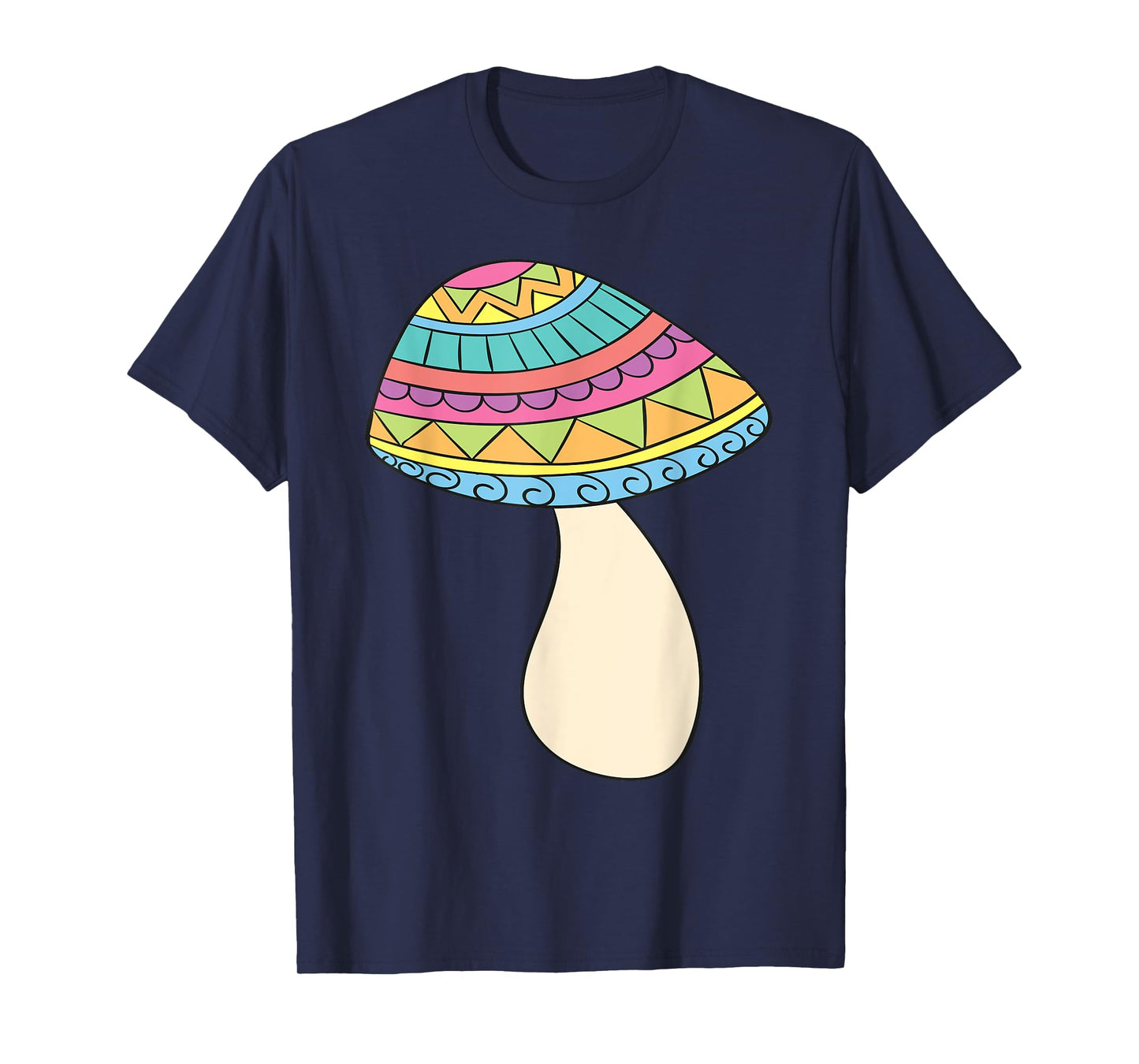 PSYCHEDELIC MUSHROOM T-Shirt Trippy Fungi Rainbow Tee Shirt