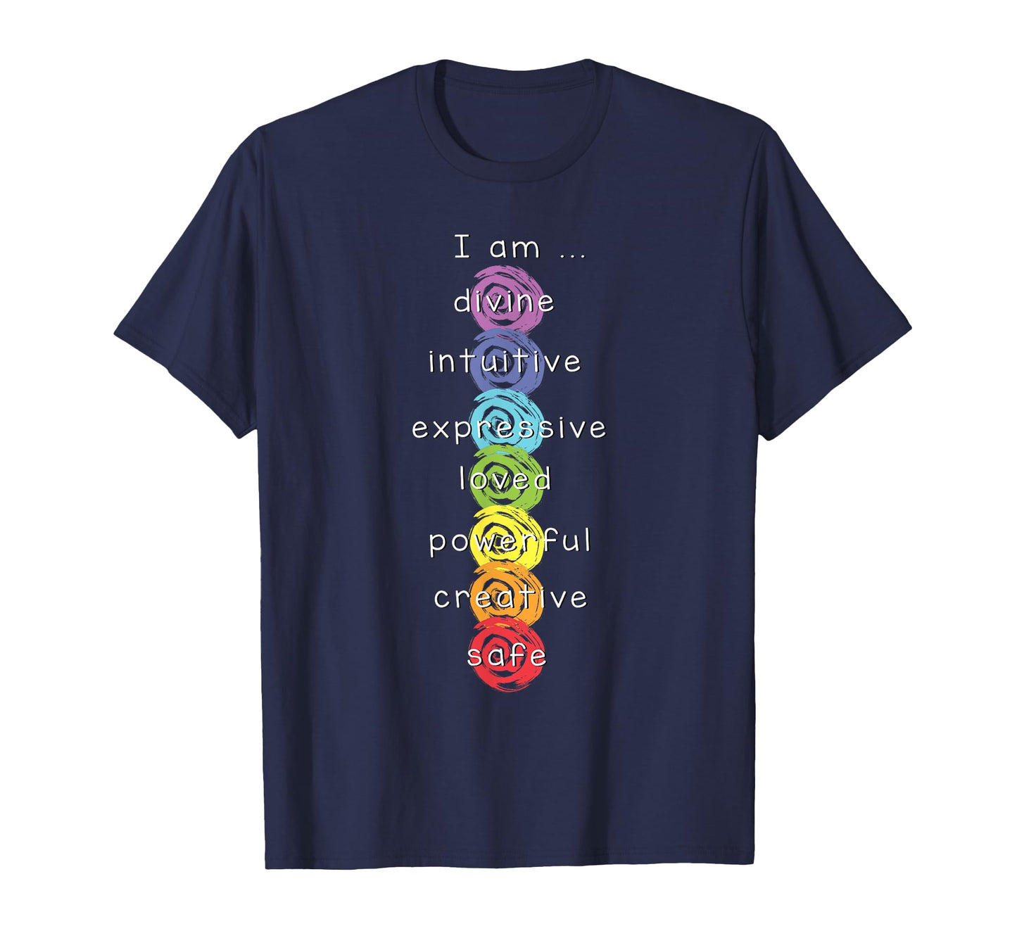 7 Chakras Namaste Meditation Yoga T-Shirt
