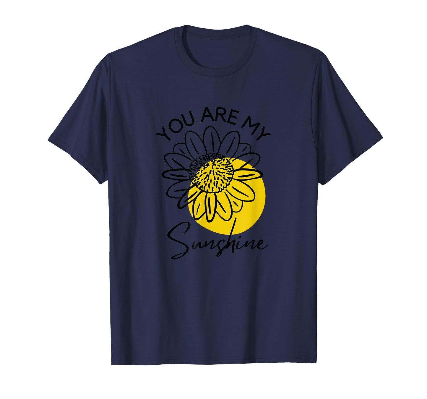 Women's Summer You Are My Sunshine Sunflower Garden Graphic T-Shirt