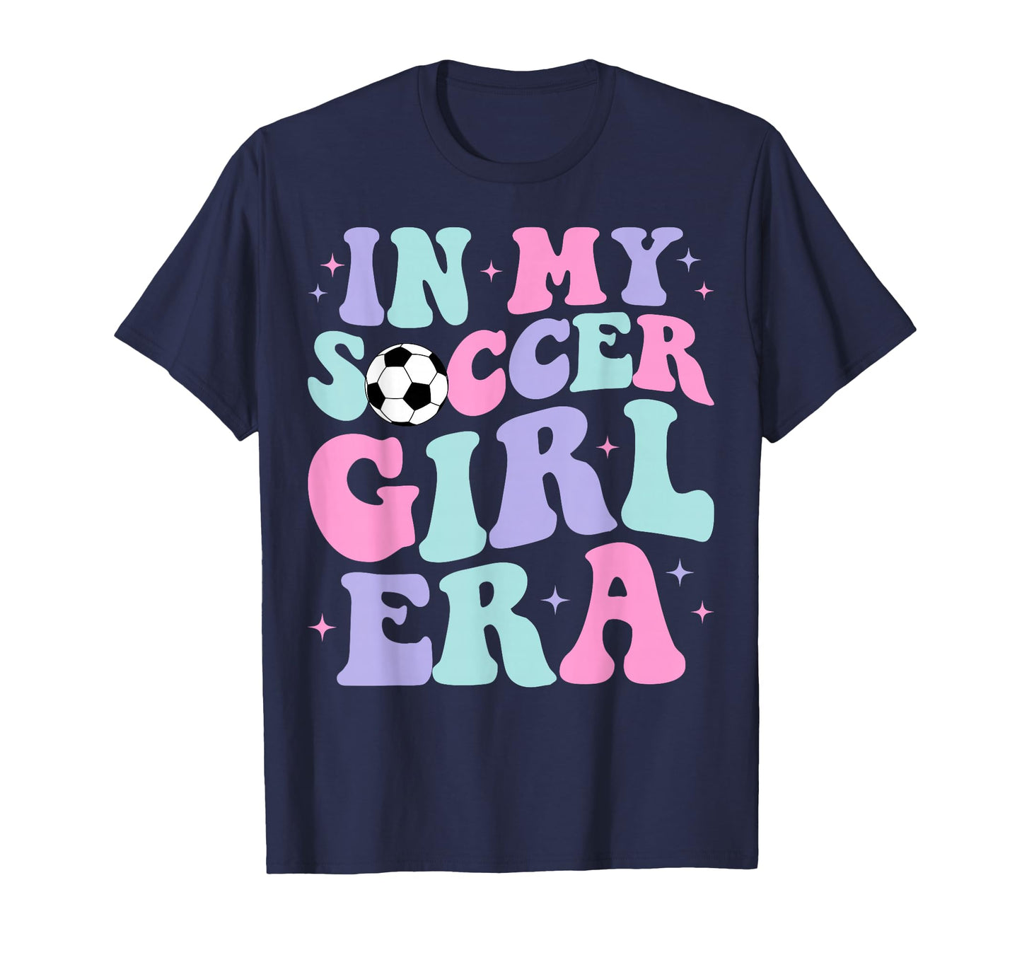 In My Soccer Girl Era Retro Groovy Soccer Girl T-Shirt