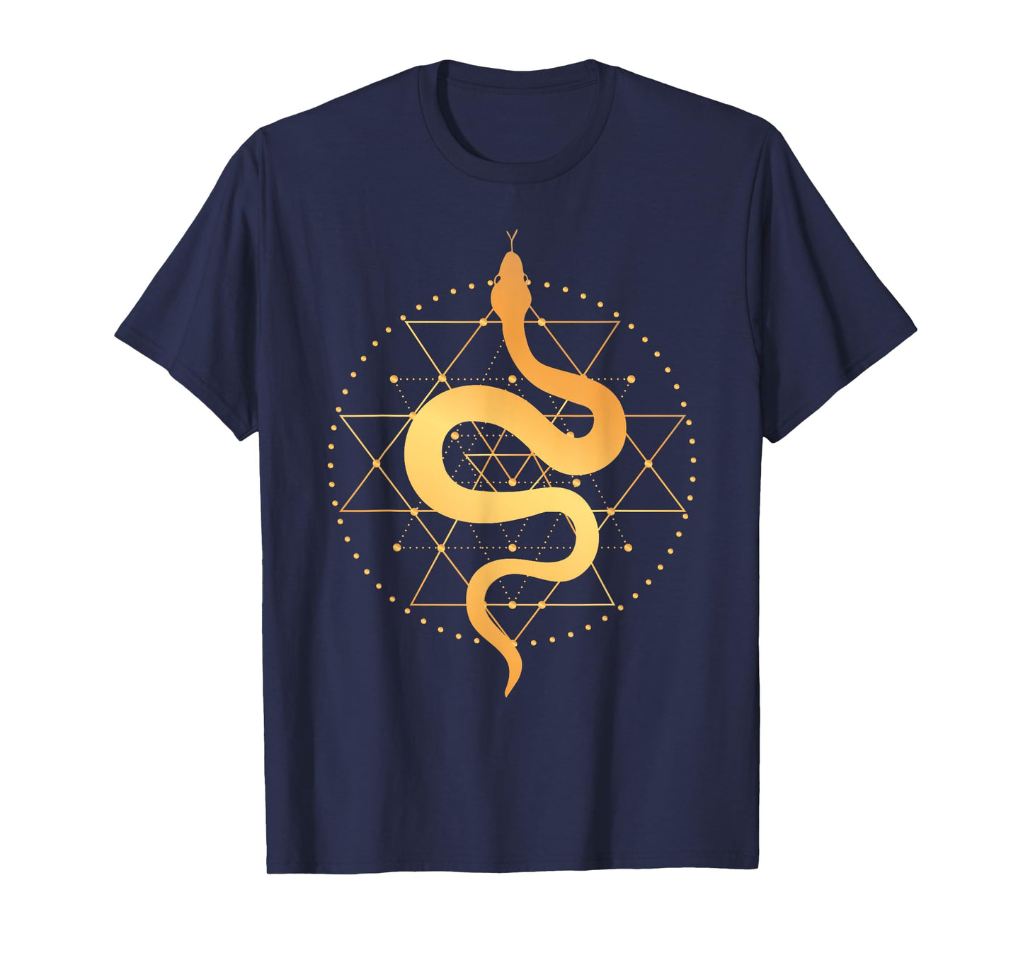 Sacred Geometry Art Magic Sacred Snake Goth Occult T-Shirt