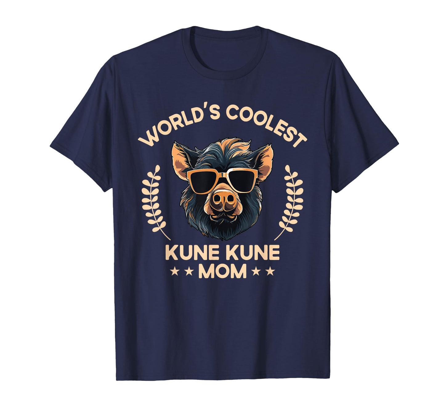 World's Coolest Pig Mom Mama - Women Farmer Kune Kune T-Shirt