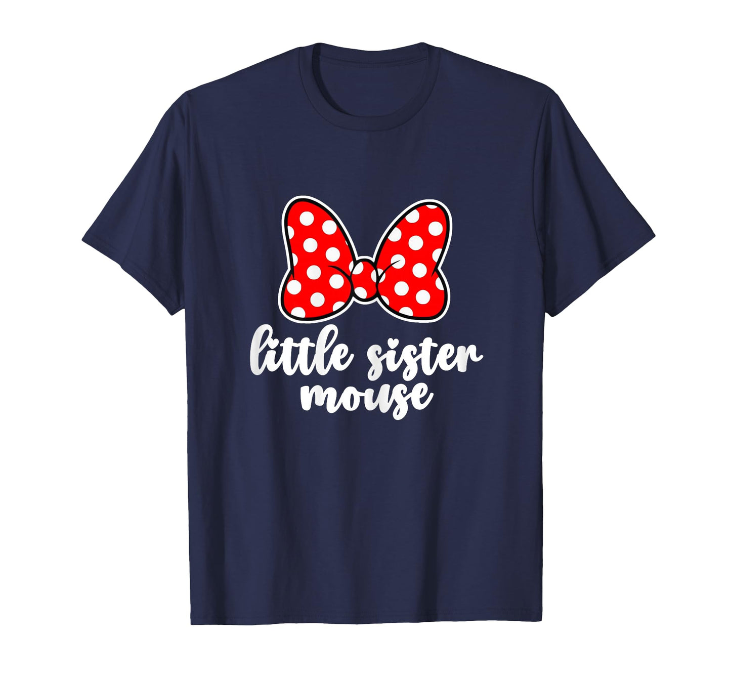 Kids Little Sister Mouse Bow Family Vacation -Youth, Toddler T-Shirt