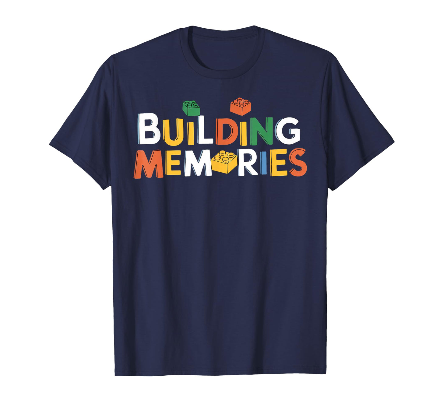 Building Memories Brick Builder Kids Bricks Building Blocks T-Shirt