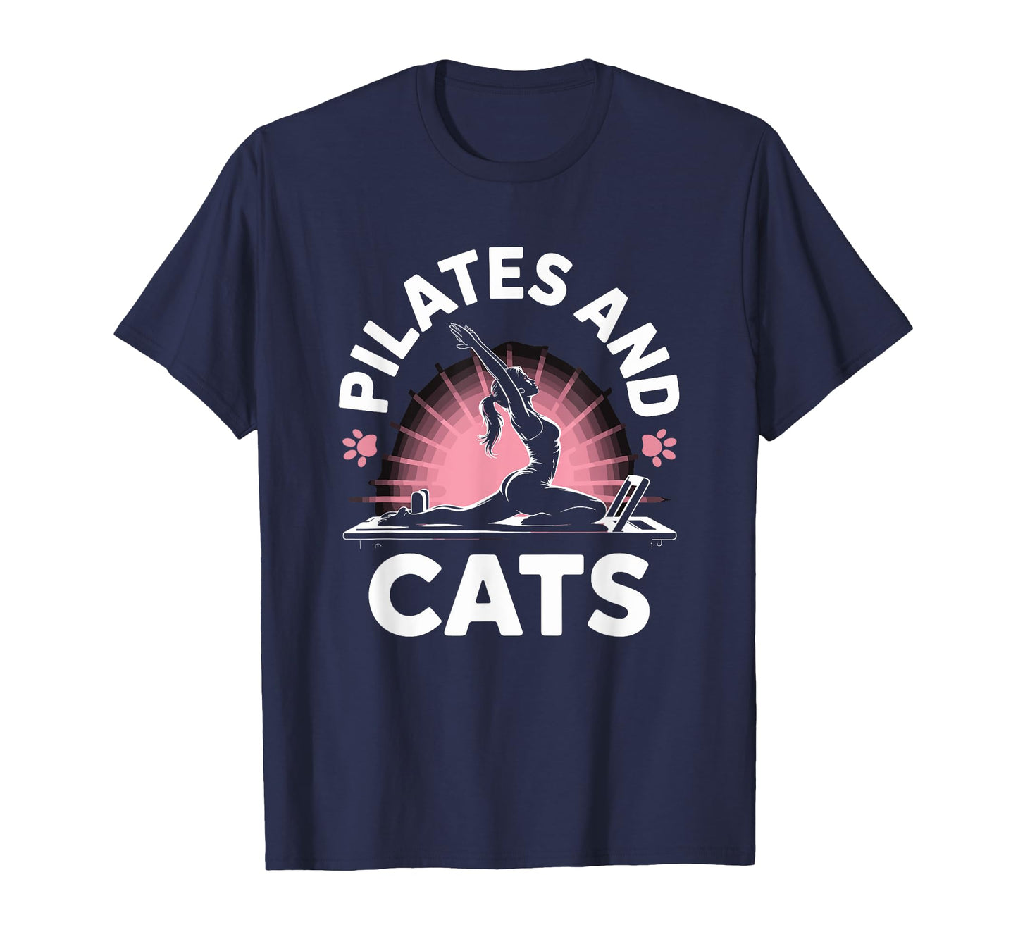 Workout Coach and Gym Fitness Lover, Pilates and Cats T-Shirt