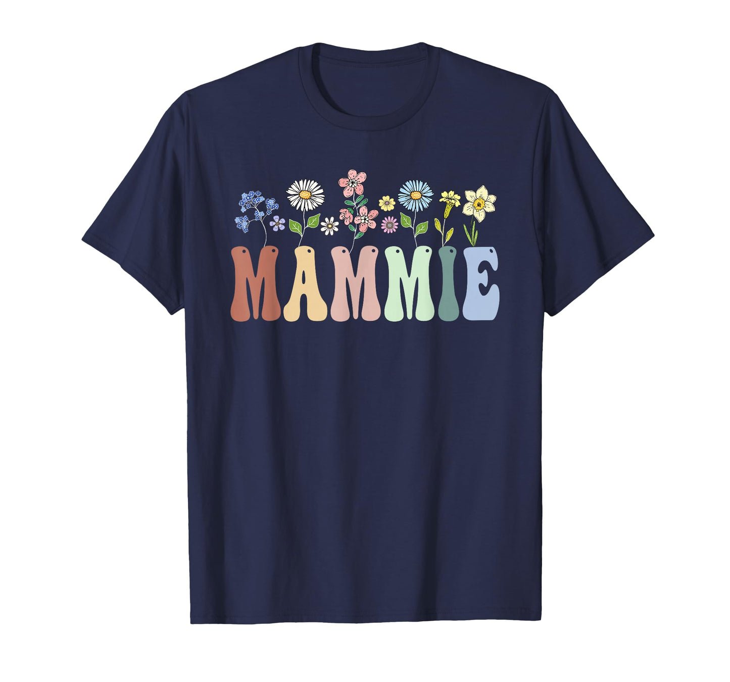 Mammie Gifts Women Wildflower Floral Design Mammie T-Shirt