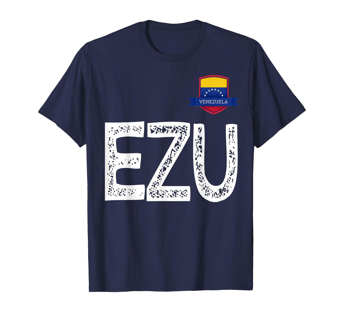 Venezuela Human-Flag Letter E and Letter Z and U Venezuela T-Shirt