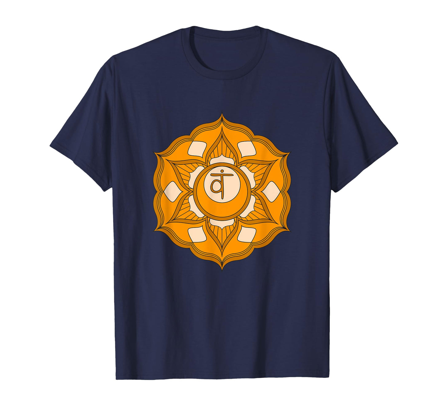Spiritual Mandala Sacral Chakra Geometry Yoga Meditation T-Shirt