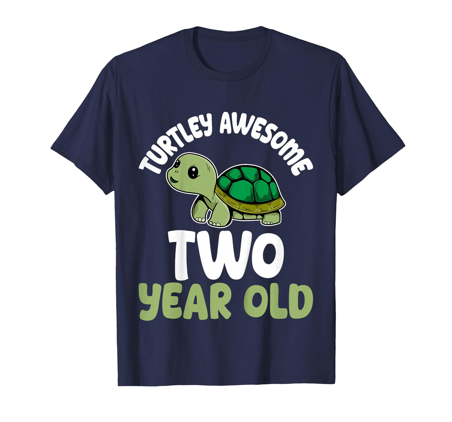 Turtley Awesome Two Years Old 2nd Birthday Party Turtle Kids T-Shirt