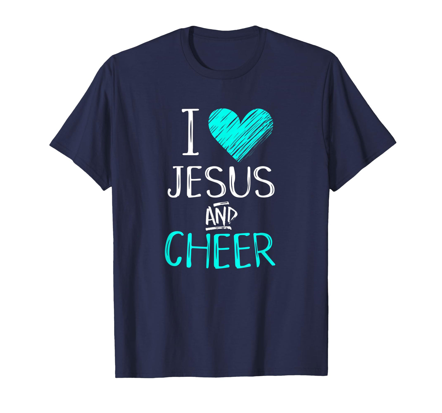 I Love Jesus And Cheer Christian Cheerleading Sport Shirt